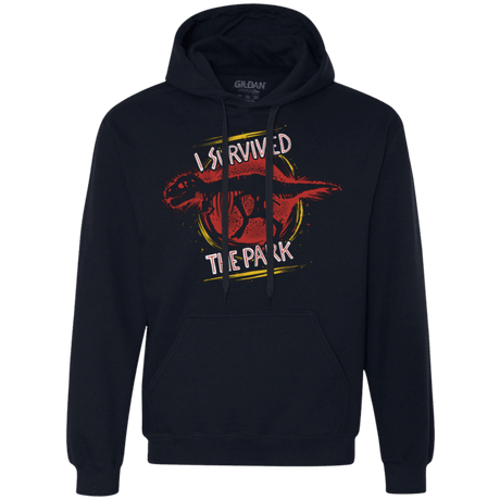 Sweatshirts Navy / Small I SURVIVED THE PARK Premium Fleece Hoodie