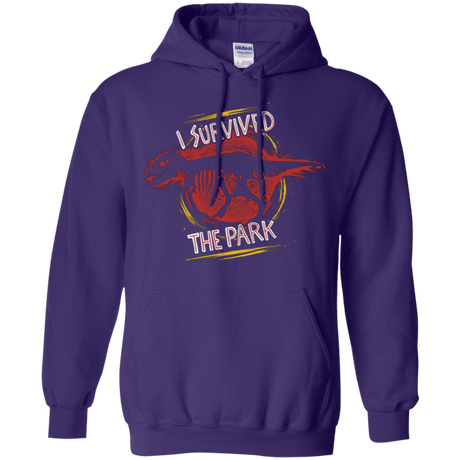 Sweatshirts Purple / Small I SURVIVED THE PARK Pullover Hoodie