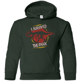 Sweatshirts Forest Green / YS I SURVIVED THE PARK Youth Hoodie