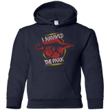 Sweatshirts Navy / YS I SURVIVED THE PARK Youth Hoodie