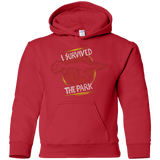 Sweatshirts Red / YS I SURVIVED THE PARK Youth Hoodie