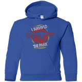 Sweatshirts Royal / YS I SURVIVED THE PARK Youth Hoodie