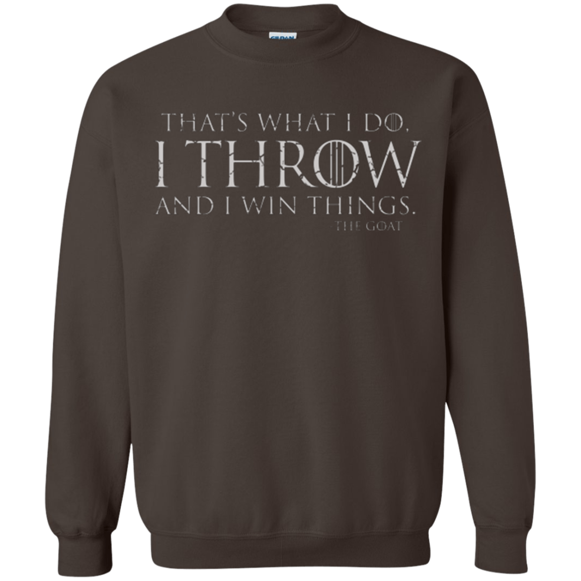 Sweatshirts Dark Chocolate / Small I Throw Crewneck Sweatshirt