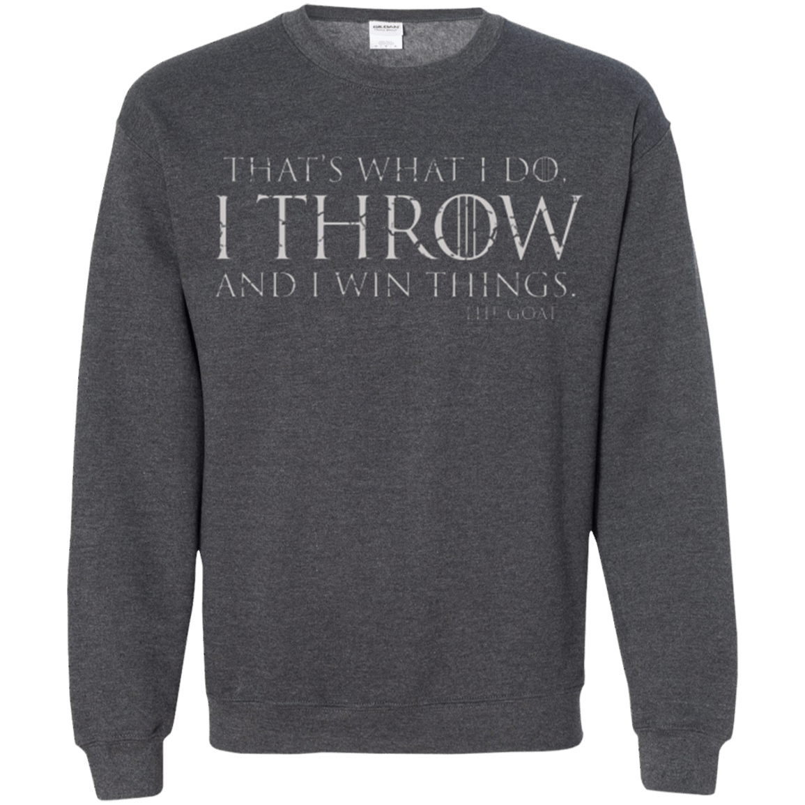 Sweatshirts Dark Heather / Small I Throw Crewneck Sweatshirt