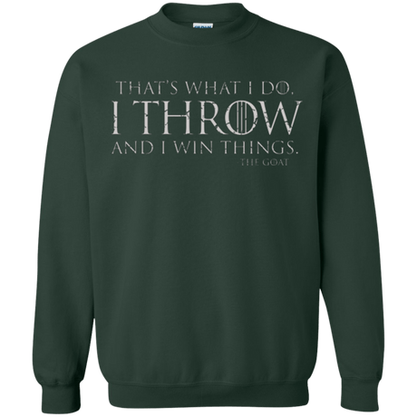 Sweatshirts Forest Green / Small I Throw Crewneck Sweatshirt