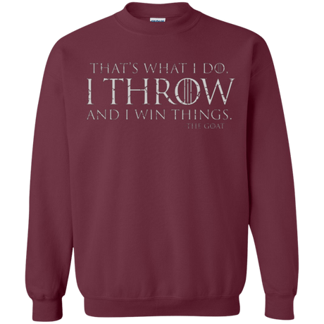 Sweatshirts Maroon / Small I Throw Crewneck Sweatshirt