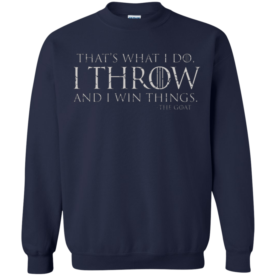 Sweatshirts Navy / Small I Throw Crewneck Sweatshirt