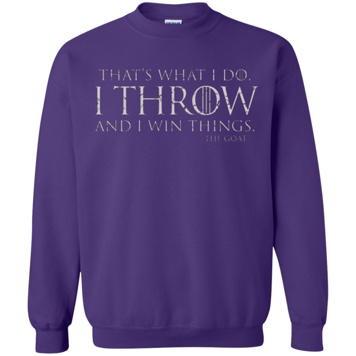 Sweatshirts Purple / Small I Throw Crewneck Sweatshirt