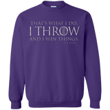 Sweatshirts Purple / Small I Throw Crewneck Sweatshirt