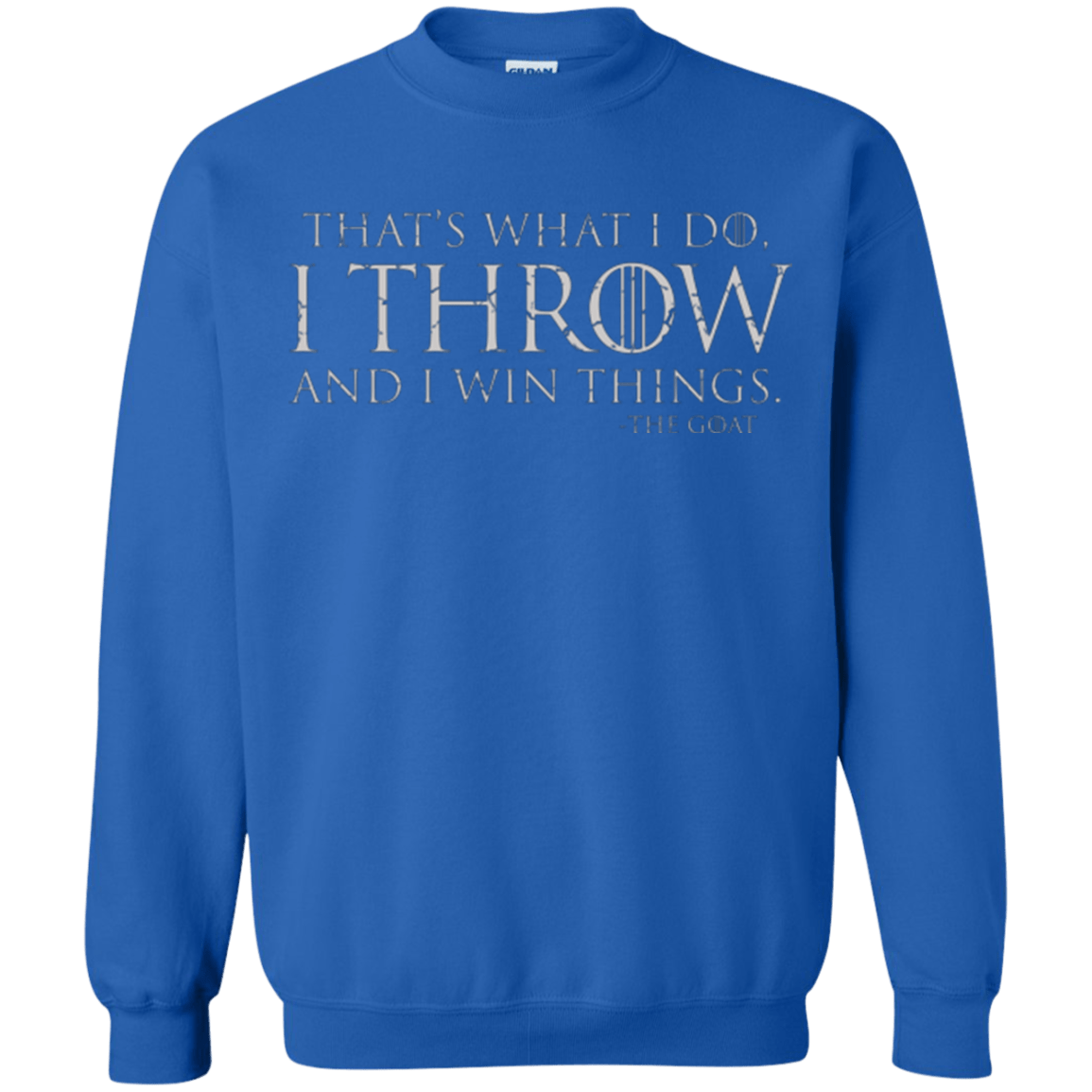 Sweatshirts Royal / Small I Throw Crewneck Sweatshirt