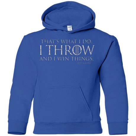 Sweatshirts Royal / YS I Throw Youth Hoodie