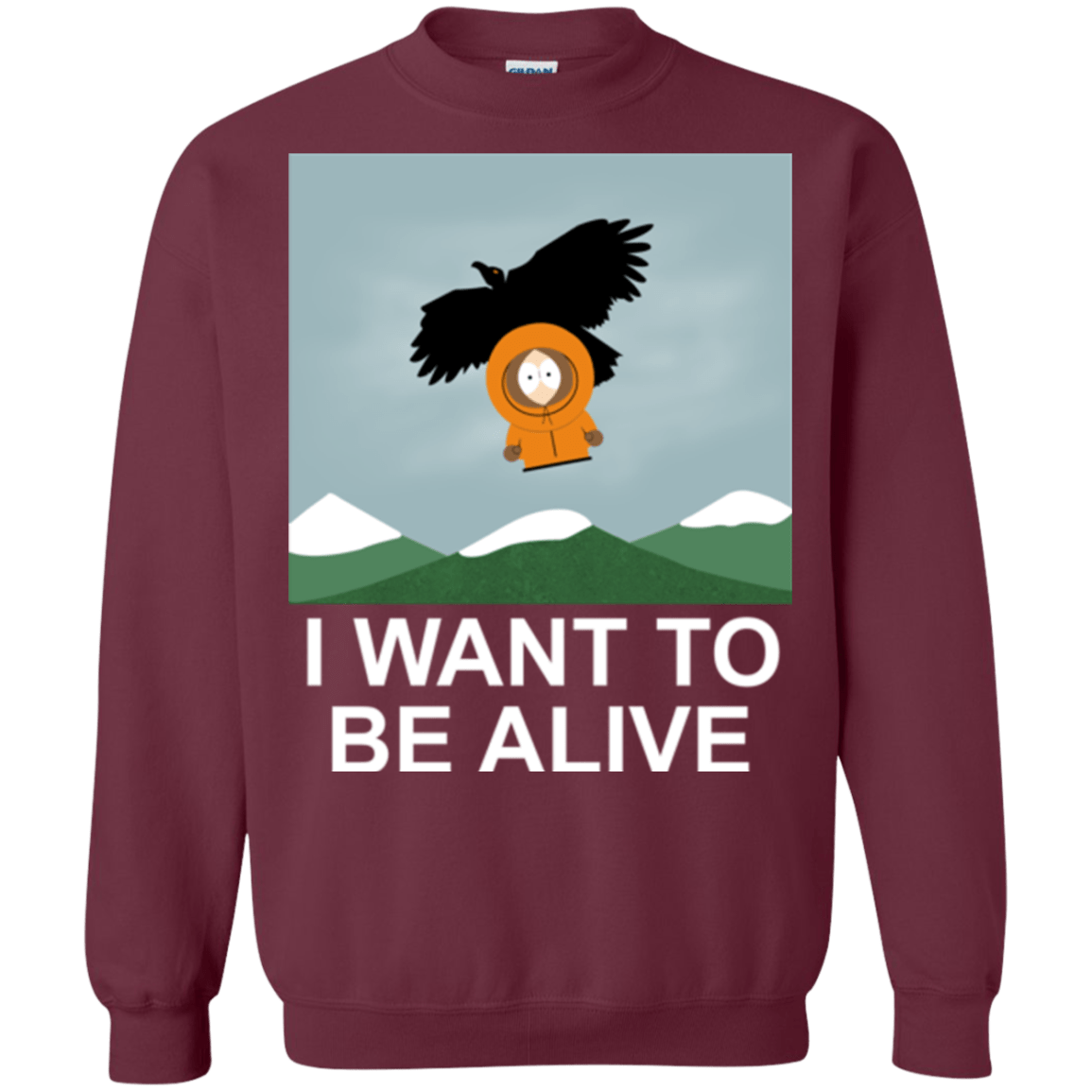 Sweatshirts Maroon / S I Want to be Alive Crewneck Sweatshirt