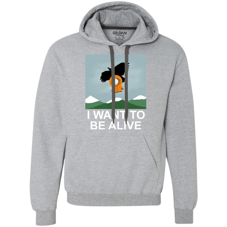 Sweatshirts Sport Grey / S I Want to be Alive Premium Fleece Hoodie