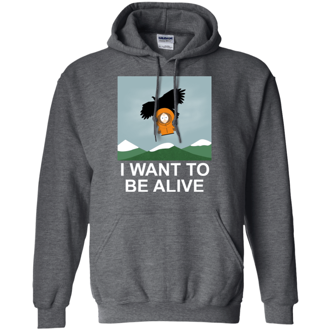 Sweatshirts Dark Heather / S I Want to be Alive Pullover Hoodie