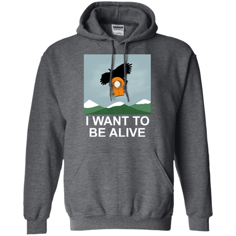 Sweatshirts Dark Heather / S I Want to be Alive Pullover Hoodie
