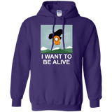 Sweatshirts Purple / S I Want to be Alive Pullover Hoodie