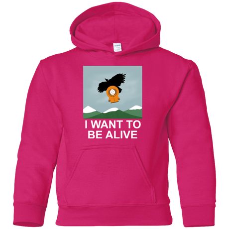 Sweatshirts Heliconia / YS I Want to be Alive Youth Hoodie