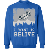 Sweatshirts Royal / Small I Want to Believe Crewneck Sweatshirt