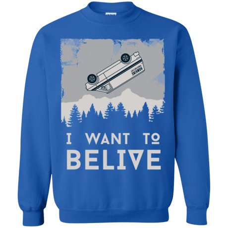 Sweatshirts Royal / Small I Want to Believe Crewneck Sweatshirt