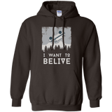 Sweatshirts Dark Chocolate / Small I Want to Believe Pullover Hoodie