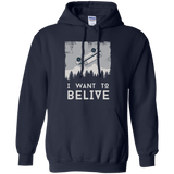 Sweatshirts Navy / Small I Want to Believe Pullover Hoodie