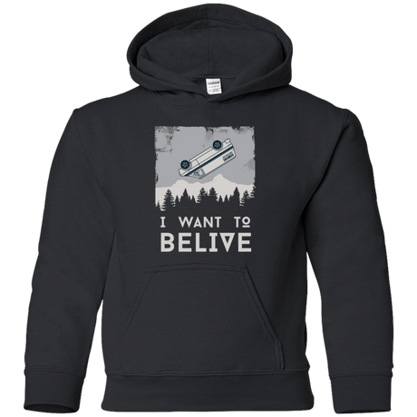 Sweatshirts Black / YS I Want to Believe Youth Hoodie