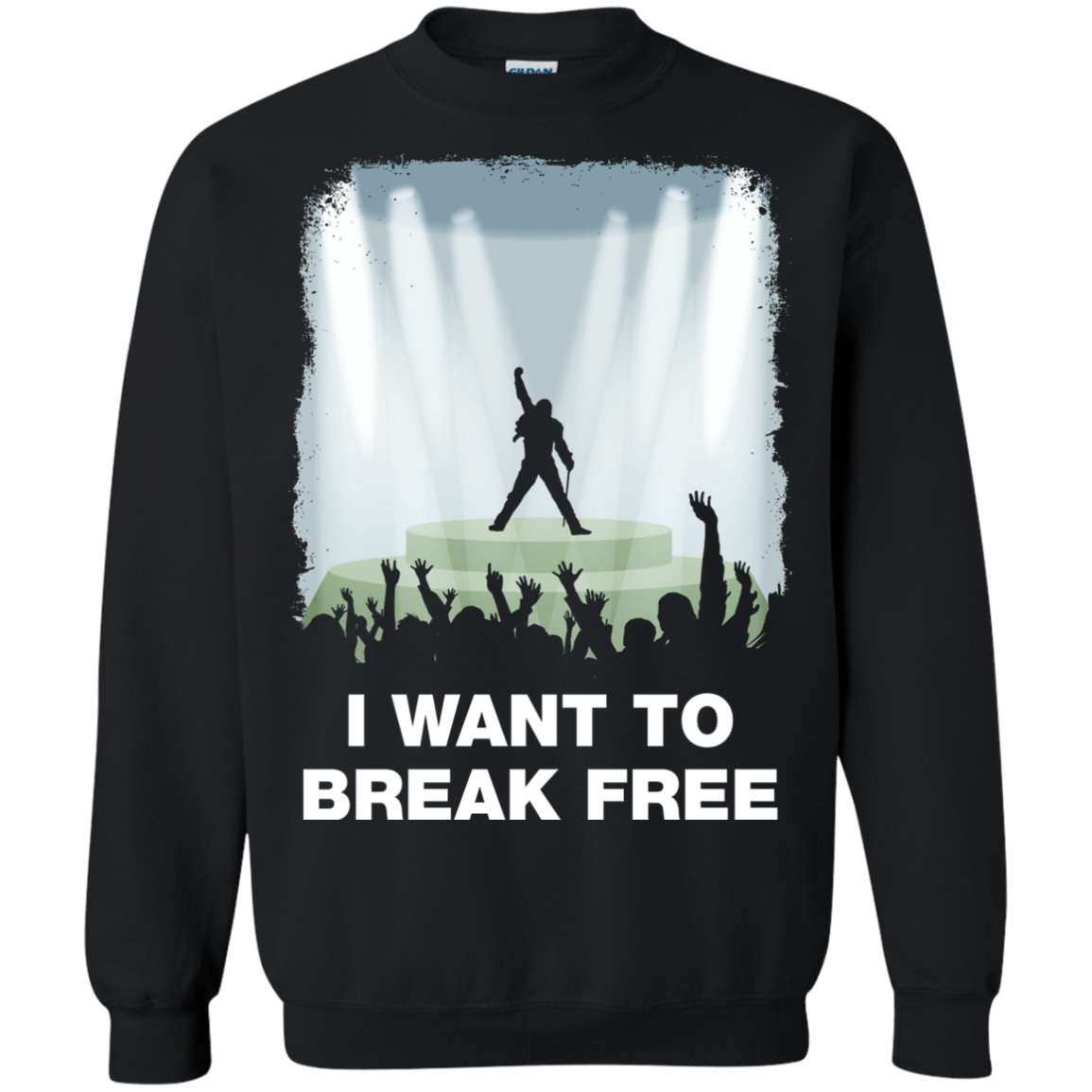 Sweatshirts Black / Small I WANT TO BREAK FREE Crewneck Sweatshirt