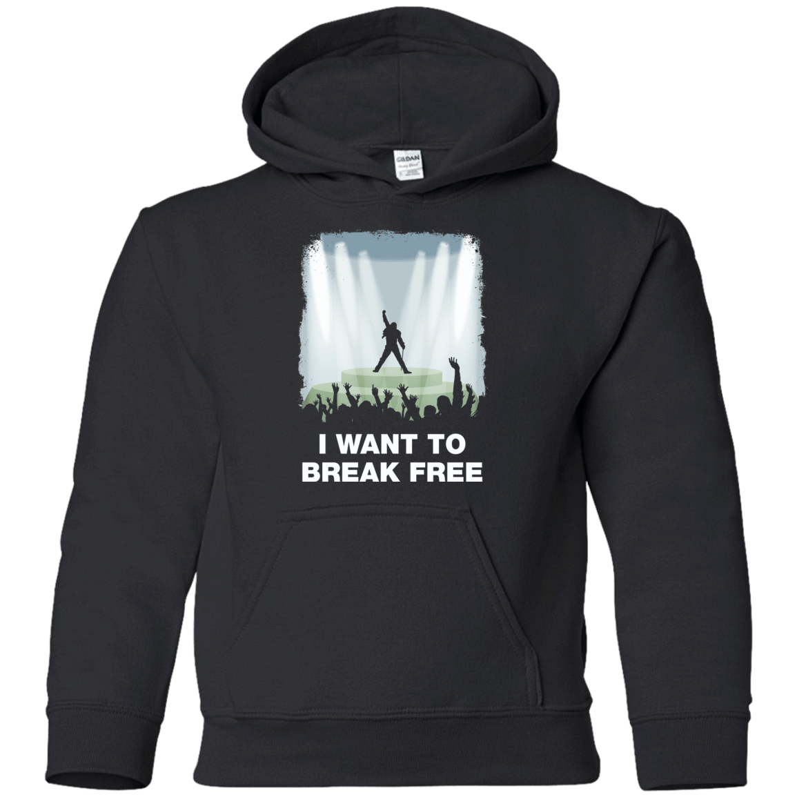 Sweatshirts Black / YS I WANT TO BREAK FREE Youth Hoodie