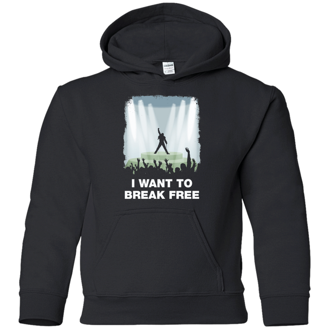 Sweatshirts Black / YS I WANT TO BREAK FREE Youth Hoodie