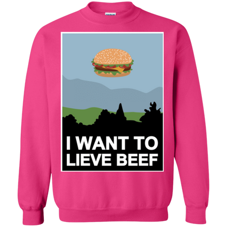 Sweatshirts Heliconia / Small I want to lieve beef Crewneck Sweatshirt