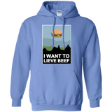 Sweatshirts Carolina Blue / Small I want to lieve beef Pullover Hoodie