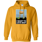 Sweatshirts Gold / Small I want to lieve beef Pullover Hoodie