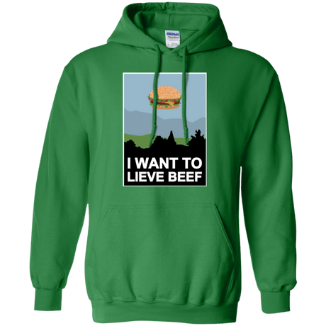 Sweatshirts Irish Green / Small I want to lieve beef Pullover Hoodie