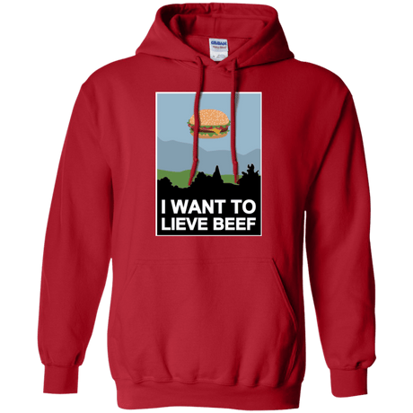 Sweatshirts Red / Small I want to lieve beef Pullover Hoodie