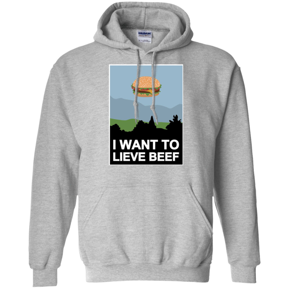 Sweatshirts Sport Grey / Small I want to lieve beef Pullover Hoodie