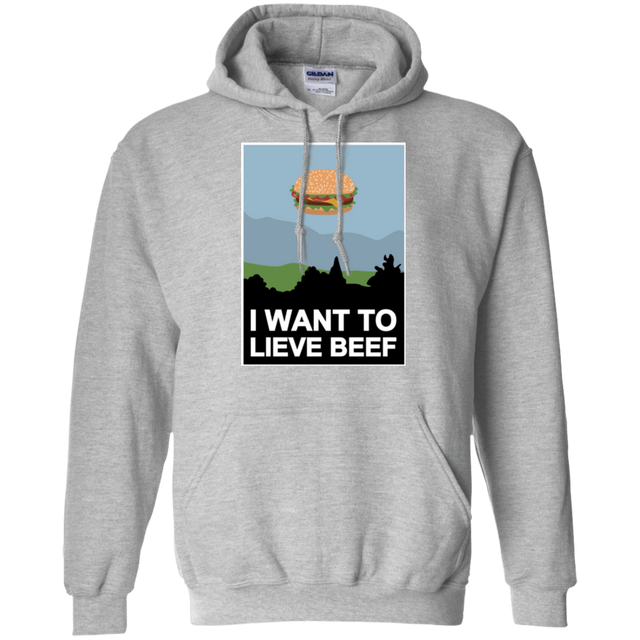 Sweatshirts Sport Grey / Small I want to lieve beef Pullover Hoodie