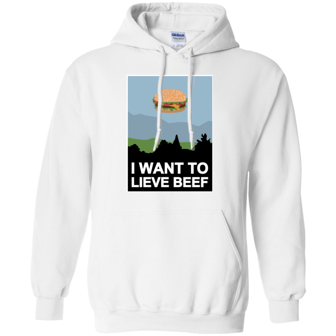Sweatshirts White / Small I want to lieve beef Pullover Hoodie