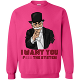 Sweatshirts Heliconia / S i want you f3ck the system Crewneck Sweatshirt