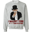 Sweatshirts Sport Grey / S i want you f3ck the system Crewneck Sweatshirt