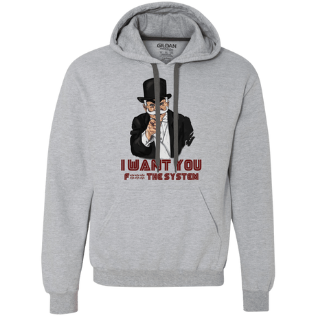 Sweatshirts Sport Grey / L i want you f3ck the system Premium Fleece Hoodie