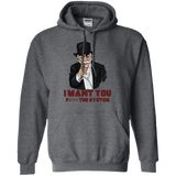 Sweatshirts Dark Heather / S i want you f3ck the system Pullover Hoodie