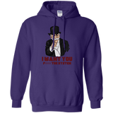 Sweatshirts Purple / S i want you f3ck the system Pullover Hoodie