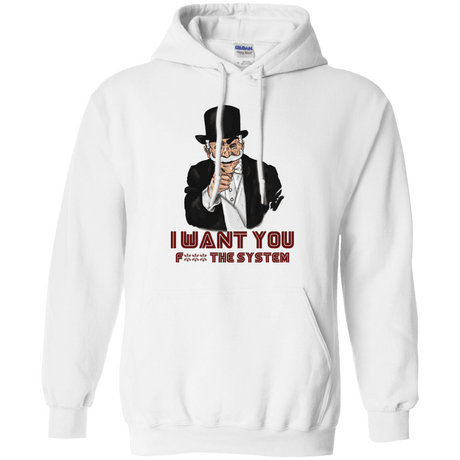 Sweatshirts White / S i want you f3ck the system Pullover Hoodie