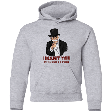 Sweatshirts Sport Grey / YS i want you f3ck the system Youth Hoodie