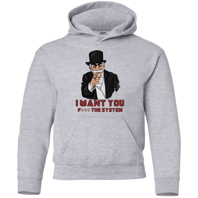 Sweatshirts Sport Grey / YS i want you f3ck the system Youth Hoodie