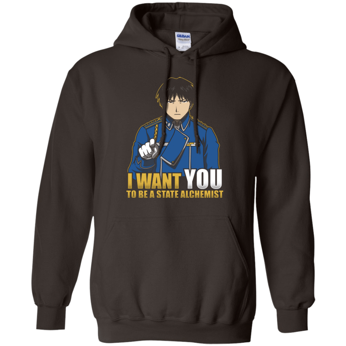 Sweatshirts Dark Chocolate / Small I Want You To Be A State Alchemist Pullover Hoodie