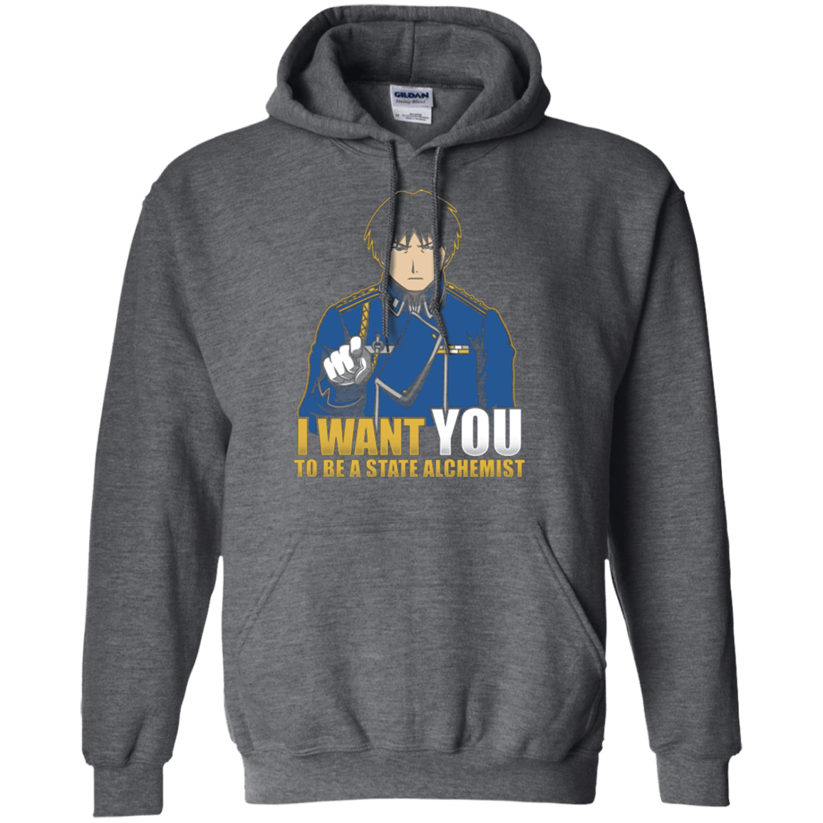 Sweatshirts Dark Heather / Small I Want You To Be A State Alchemist Pullover Hoodie