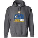Sweatshirts Dark Heather / Small I Want You To Be A State Alchemist Pullover Hoodie