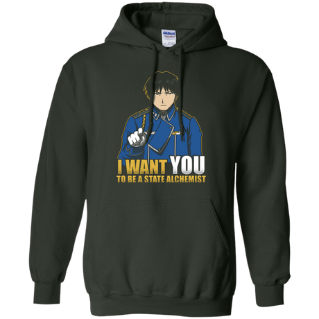 Sweatshirts Forest Green / Small I Want You To Be A State Alchemist Pullover Hoodie