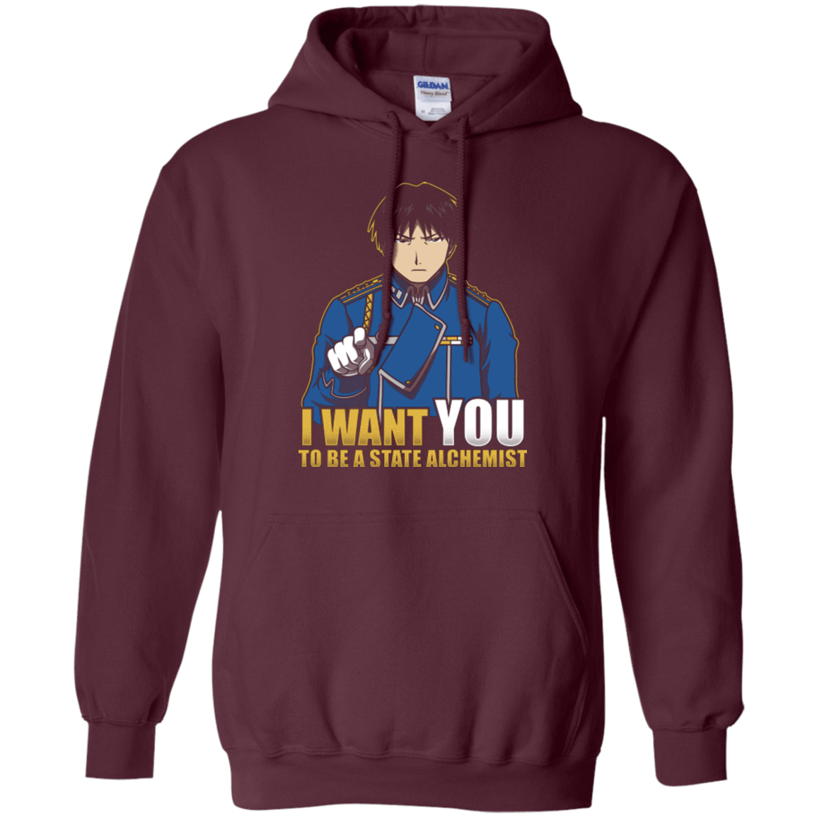 Sweatshirts Maroon / Small I Want You To Be A State Alchemist Pullover Hoodie
